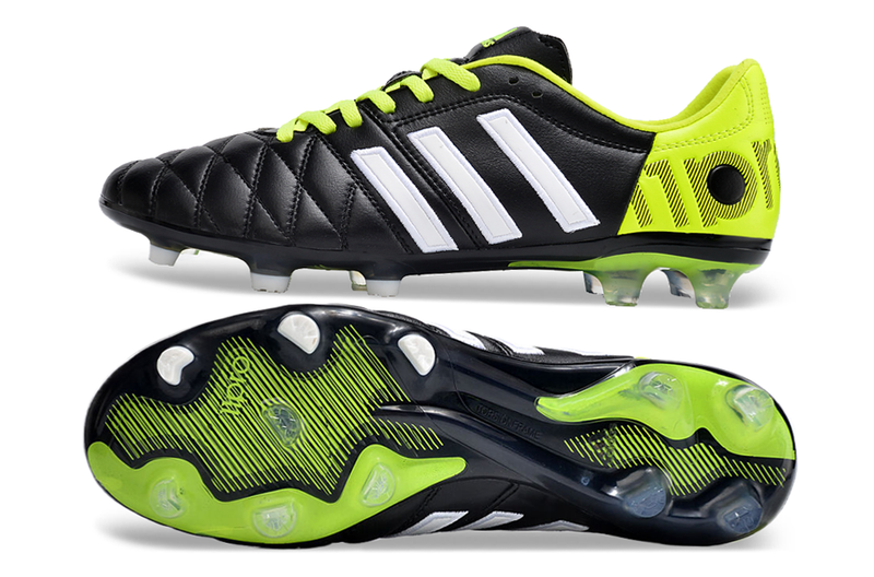 Chuteira Campo Adidas AdiPure 11 Pro FG Branca e Azul