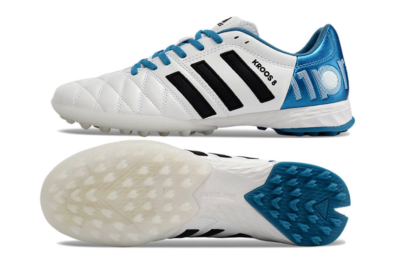 Society Adidas AdiPure 11 Pro FG Branca e Azul " Toni Kroos "