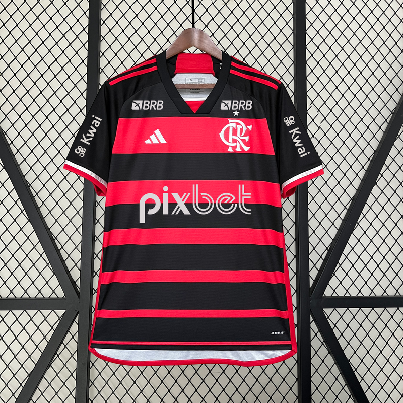 CAMISA FLAMENGO 24/25 COMPLETA COM PATROCINADORES