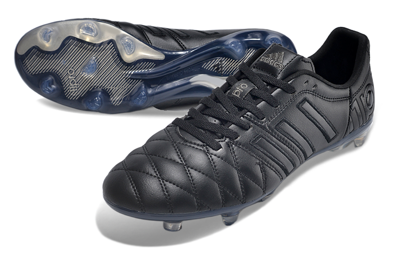 Chuteira Campo Adidas AdiPure 11 Pro FG Branca e Azul