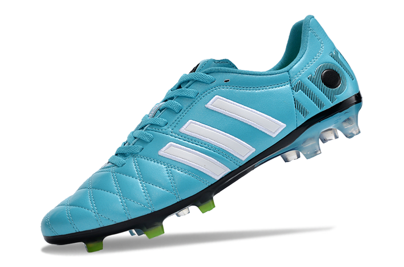 Chuteira Campo Adidas AdiPure 11 Pro FG Branca e Azul