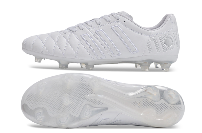 Chuteira Campo Adidas AdiPure 11 Pro FG Branca e Azul