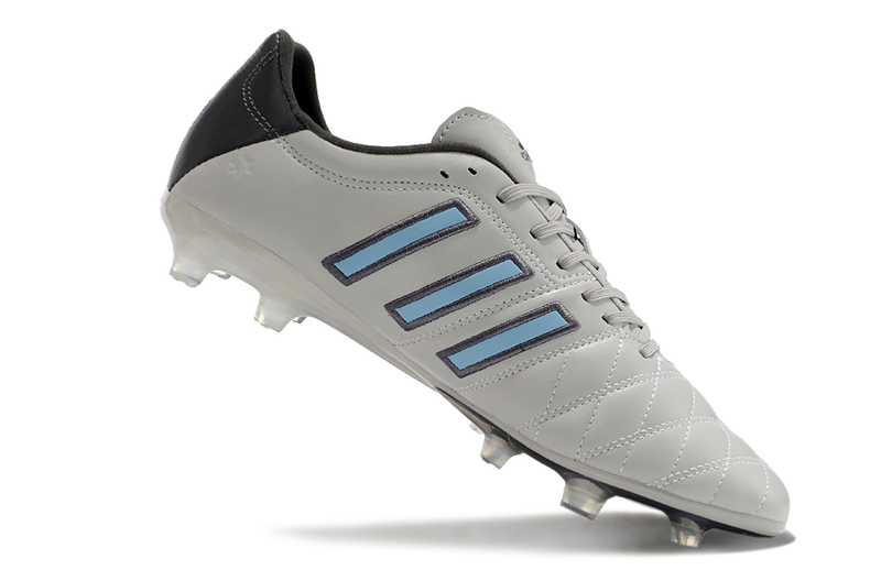 Chuteira Campo Adidas AdiPure 11 Pro FG Branca e Azul